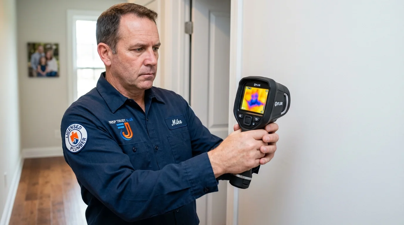 Thermal imaging leak detection by Johns Plumbing LLC in Stover